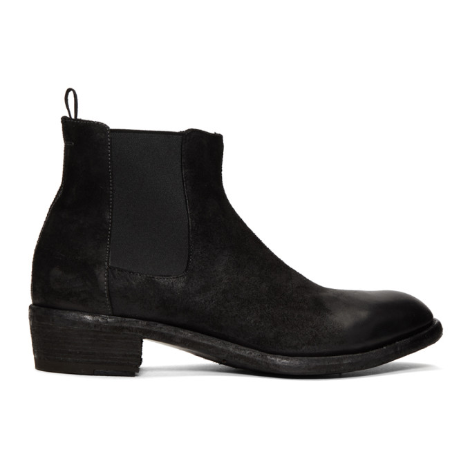 Officine Creative Black Ponti 002 Chelsea Boots