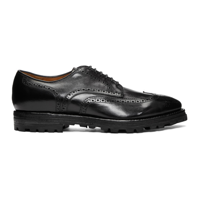 Officine Creative Black Aspen 13 Brogues