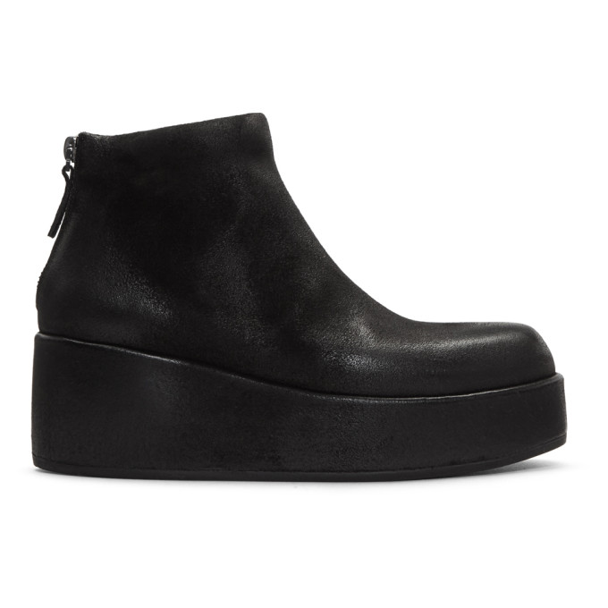 MARSÈLL MARSELL BLACK SCAPPA BOOTS