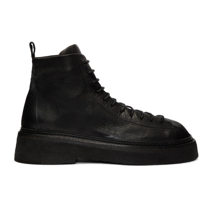 Marsèll Black Parruccona Lace-Up Boots