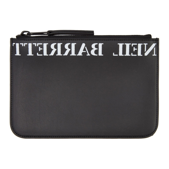 Neil Barrett Black Mirror Logo Pouch