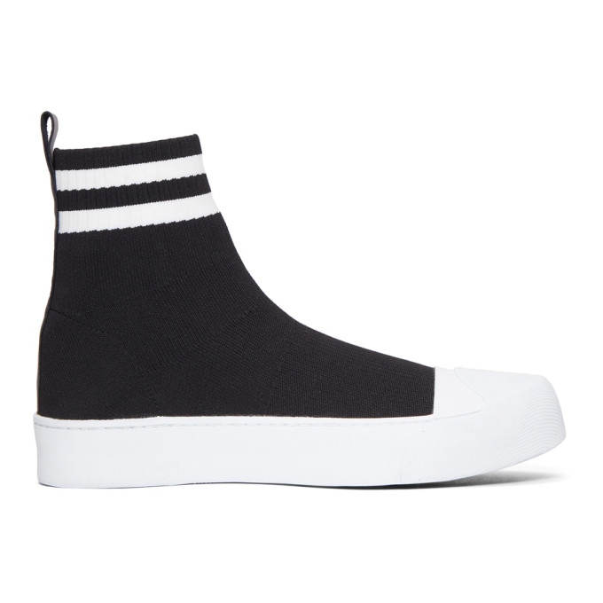 Neil Barrett Black Sock High-Top Sneakers