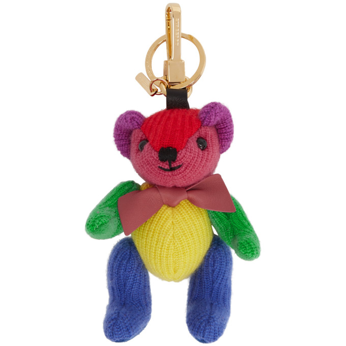 burberry bear keychain pink