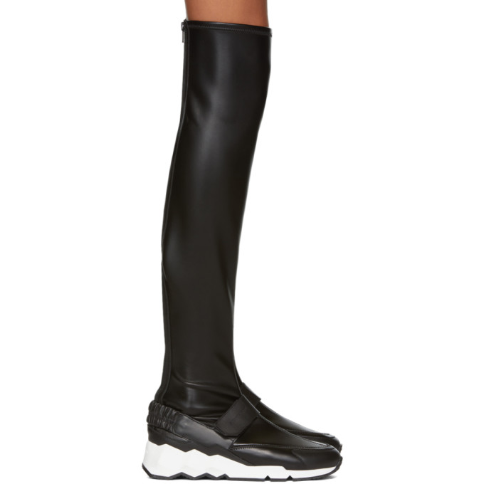 Pierre Hardy Black Flash Comet Over-the-Knee Boots