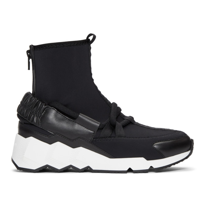 Pierre Hardy Black Comet Trek Up Sock Sneaker