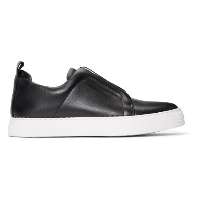 Pierre Hardy Black Classic Calf Slider Sneakers