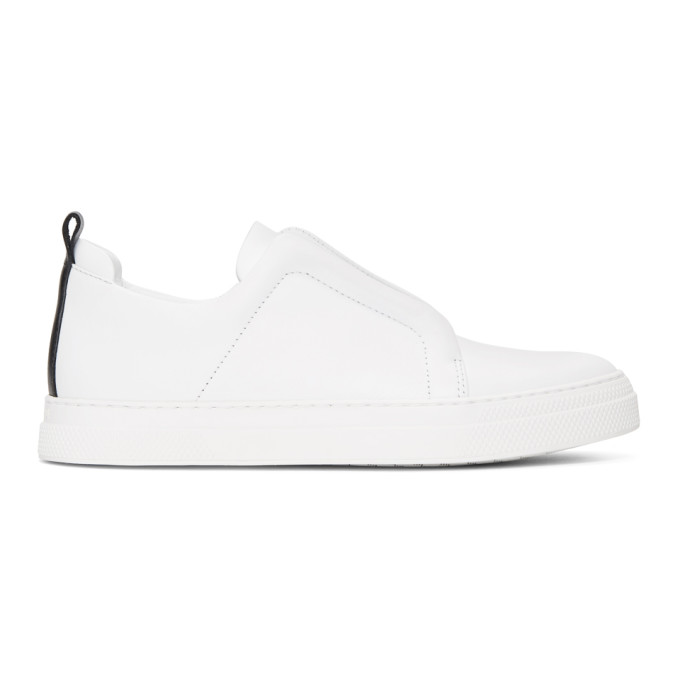 Pierre Hardy White Classic Calf Slider Sneakers