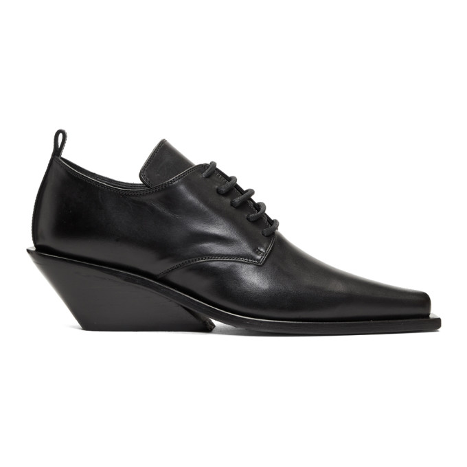 Ann Demeulemeester Black Heeled Derbys