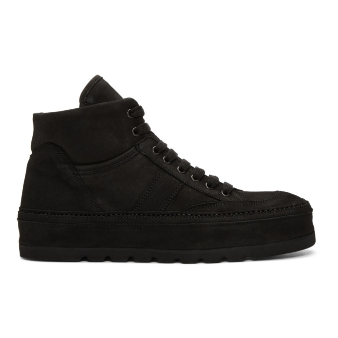 Ann Demeulemeester Black Nubuck Sneakers