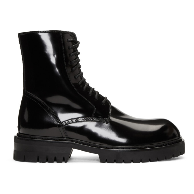 Ann Demeulemeester Black Abrasivato Boots