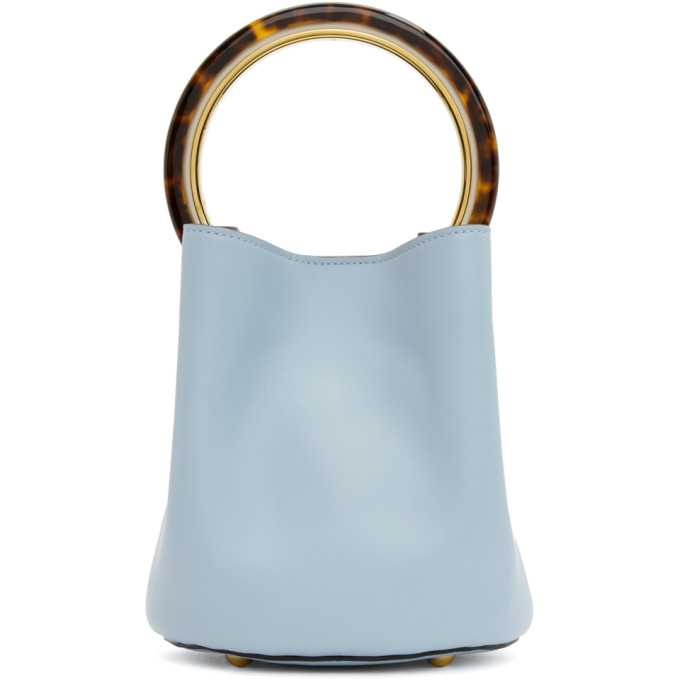 Marni Blue Mini Pannier Bucket Bag