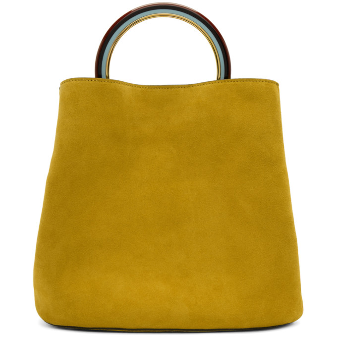 Marni Yellow Pannier Bucket Bag