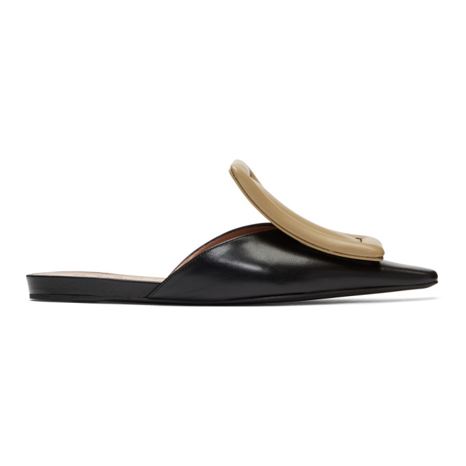 Marni Black & Beige Slippers