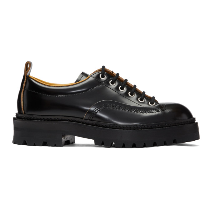 Marni Black Chunky Derbys