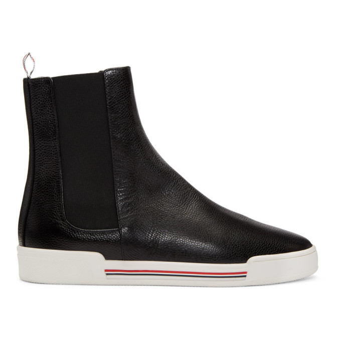 Thom Browne Black Chelsea Sneaker Boots