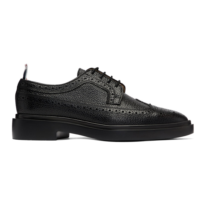 Thom Browne SSENSE Exclusive Black Longwing Brogues