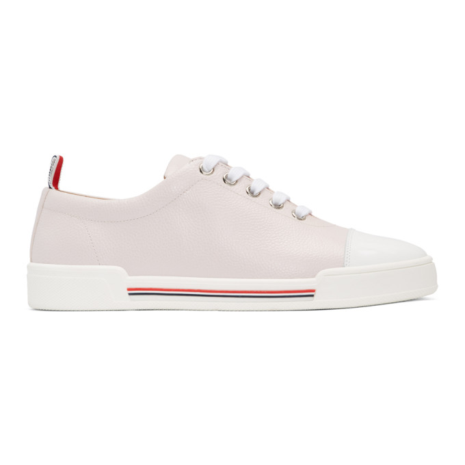 Thom Browne Pink Toe Cap Trainer Sneakers