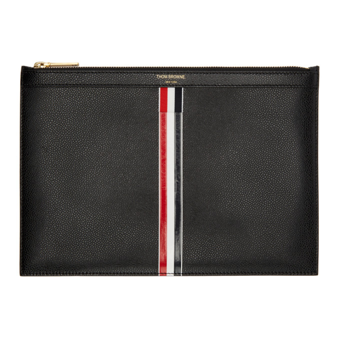 Thom Browne Black Small Tablet Holder