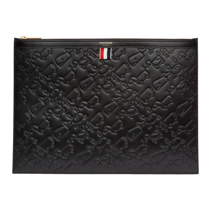 Thom Browne Black Large Toy Icon Laptop Holder