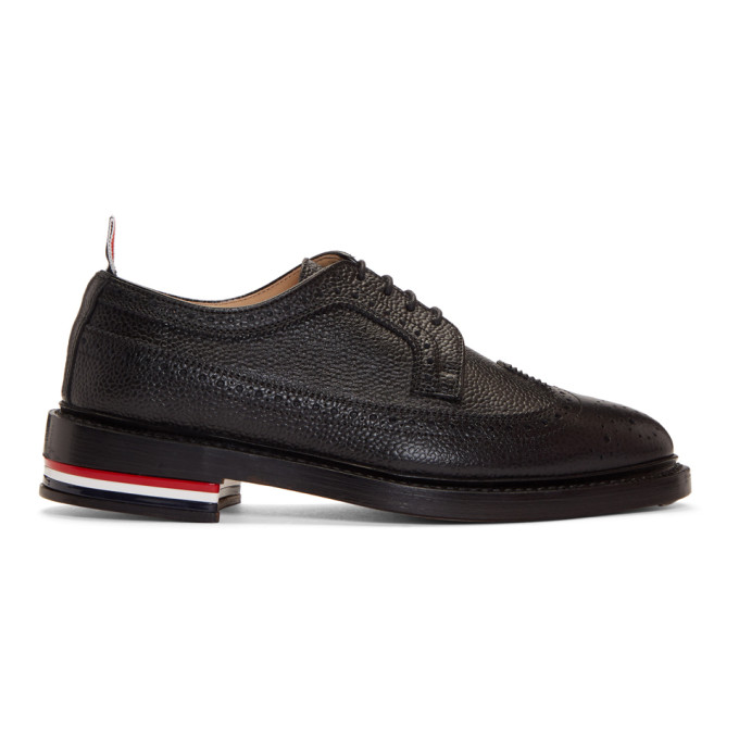 THOM BROWNE THOM BROWNE BLACK CLASSIC LONGWING BROGUES