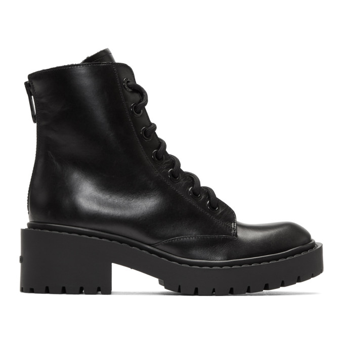 Kenzo Black Pike Boots