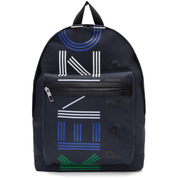 Kenzo Navy Logo Sport Backpack