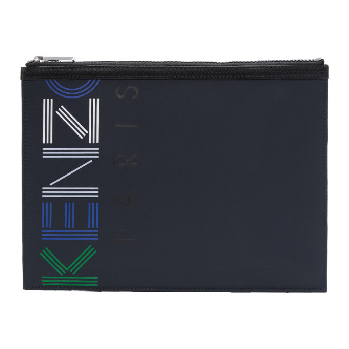 Kenzo Navy Logo Sport Pouch