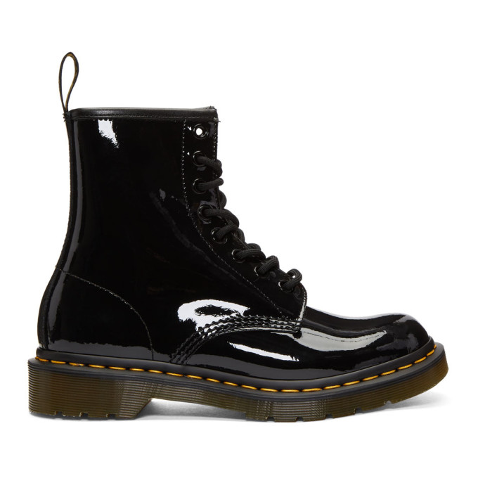 Dr. Martens Black Patent 1460 Boots