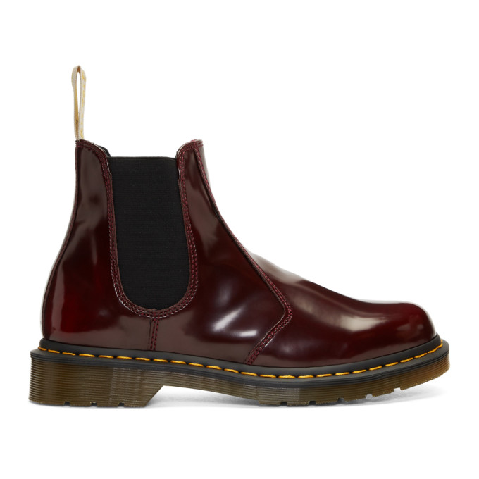 Dr. Martens Red 2976 Vegan Chelsea Boots