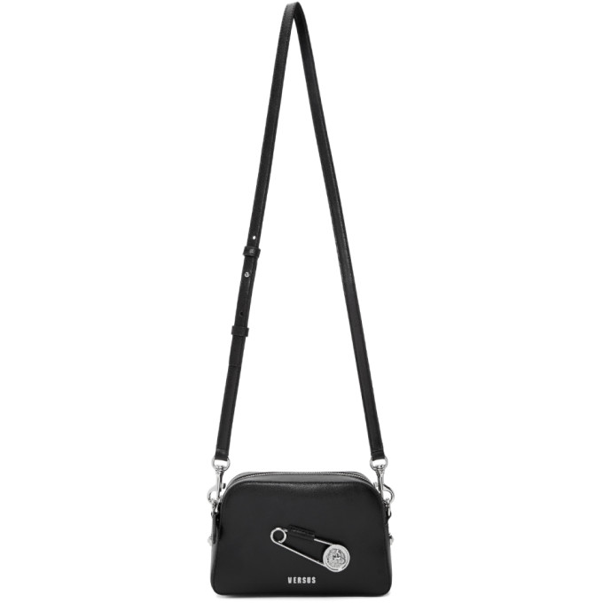 Versus Black Safety Pin Bag