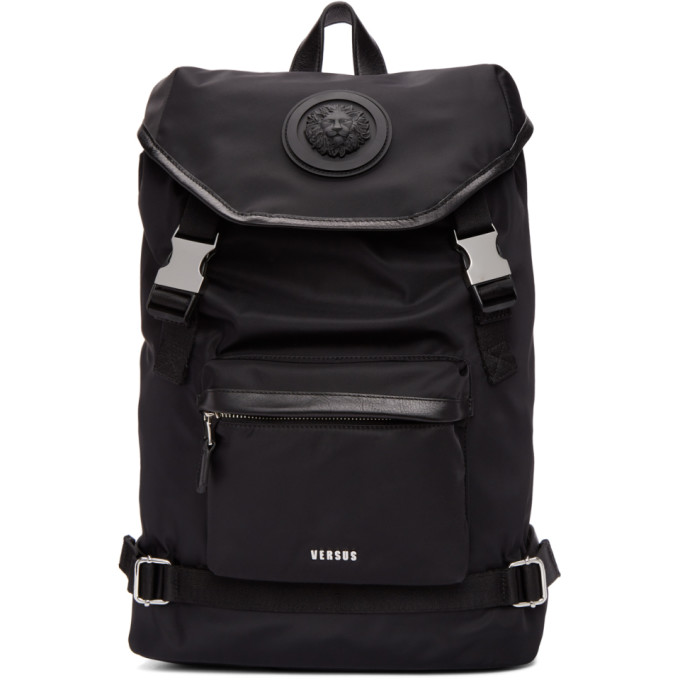 Versus Black Lion Head Backpack