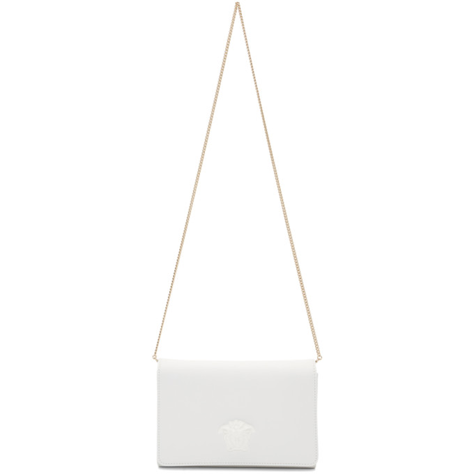 Versace White Medium Tonal Medusa Palazzo Bag