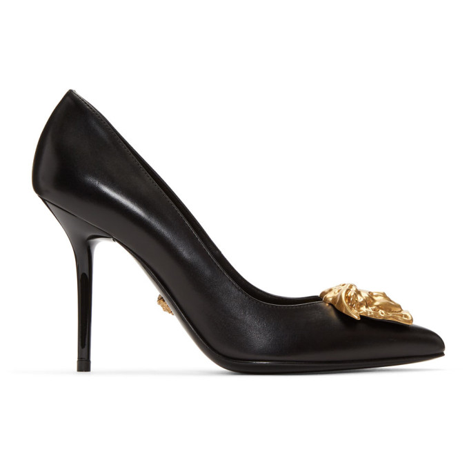 Versace Black Tribute Medusa Heels