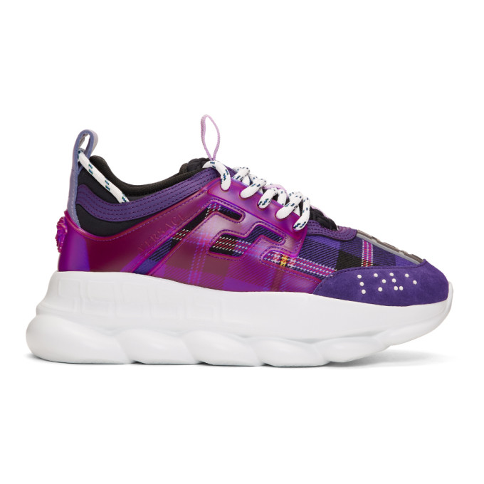 Versace Purple Chain Reaction Sneakers