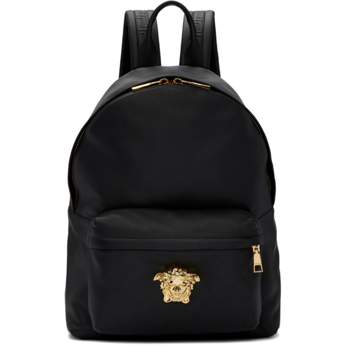 Versace Black Medusa Head Backpack
