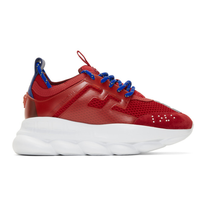 Versace Red Chain Reaction Sneakers