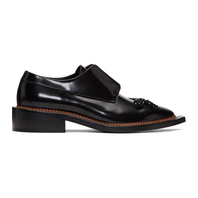 Simone Rocha Black Beaded Bow Brogues