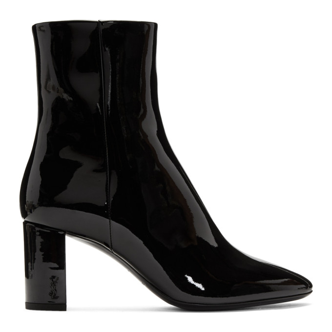 saint laurent loulou washed glitter booties