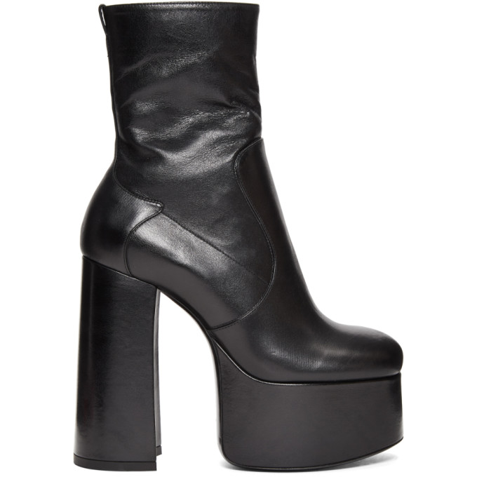 Saint Laurent Black Billy Platform Boots