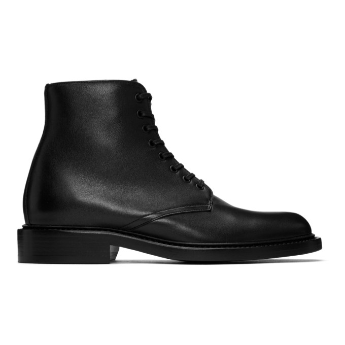 Saint Laurent Black Army Ranger Ankle Boots