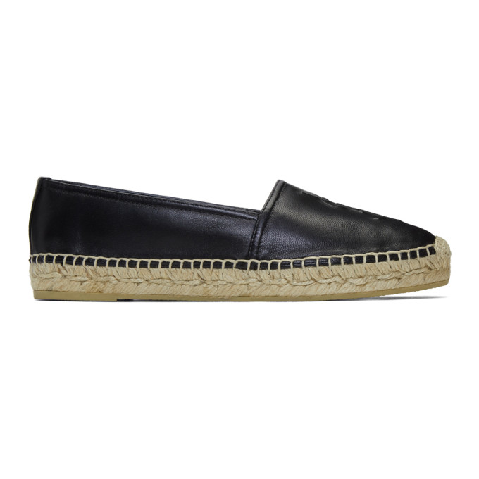 Saint Laurent Black Monogramme Espadrilles