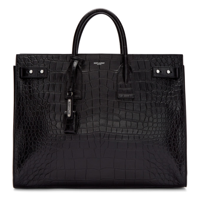 Saint Laurent Sac De Jour Large Tote In Black