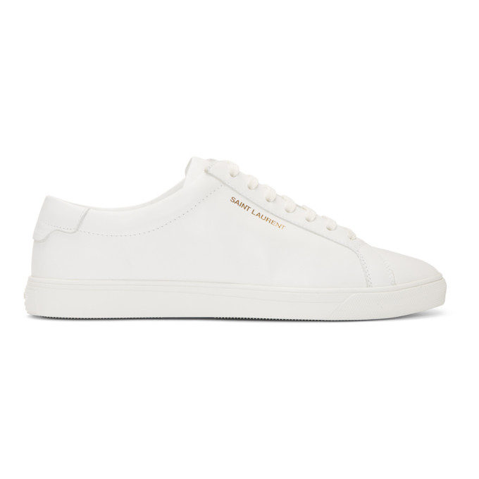Saint Laurent White Andy Sneakers