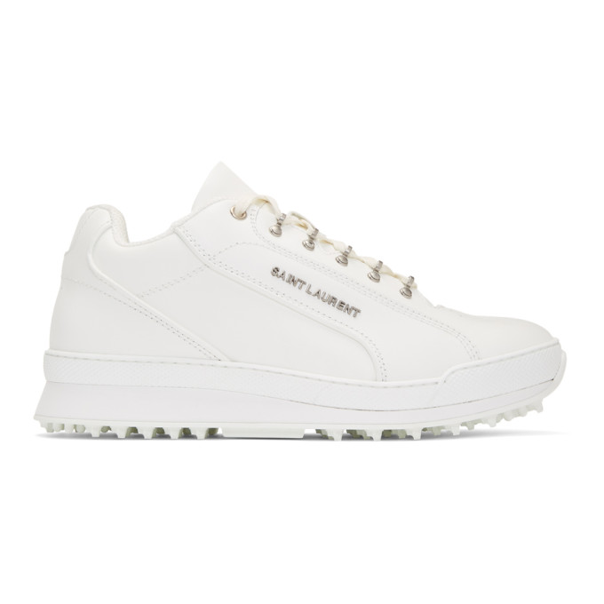 Saint Laurent White Jump Sneakers