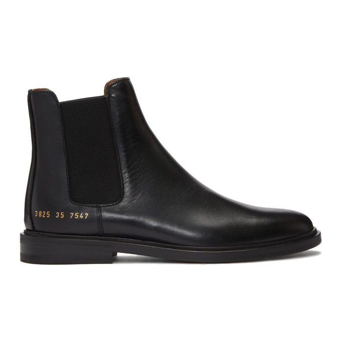 Woman by Common Projects Black Chelsea Boots