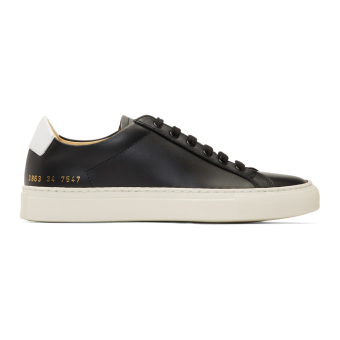 Woman by Common Projects Black Retro Low Sneakers