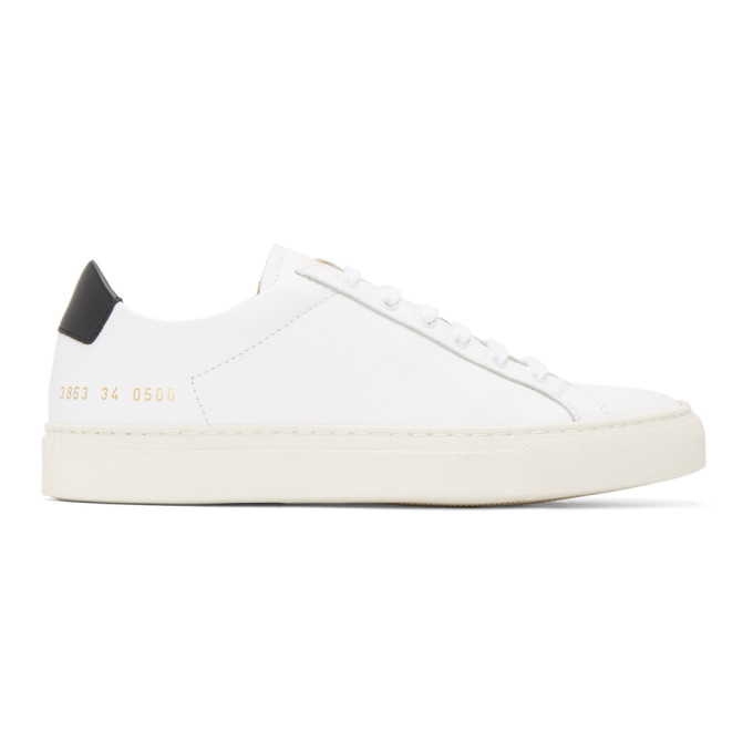 Woman by Common Projects White Retro Low Sneakers