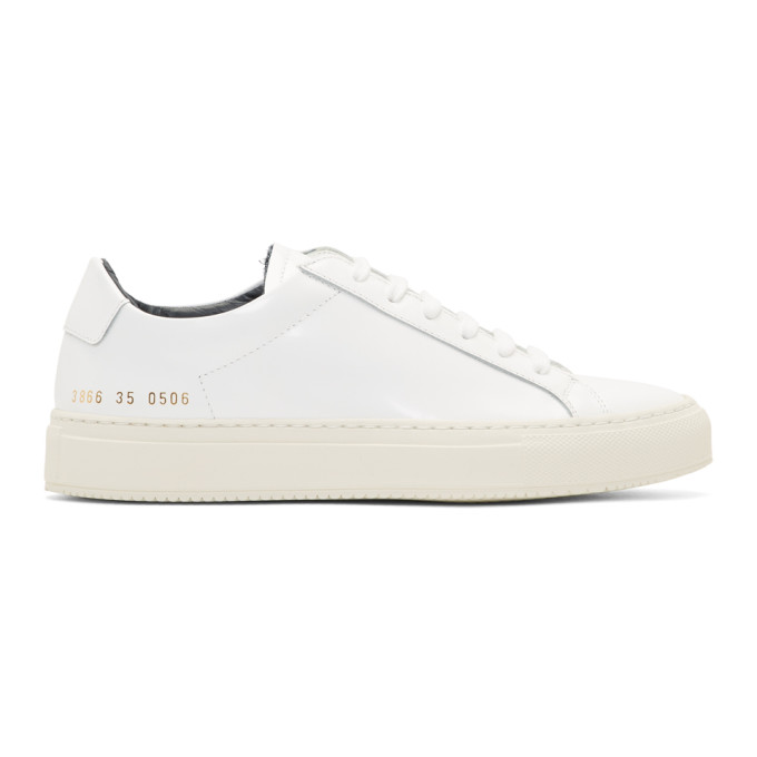 Woman by Common Projects White Achilles Premium Sneakers