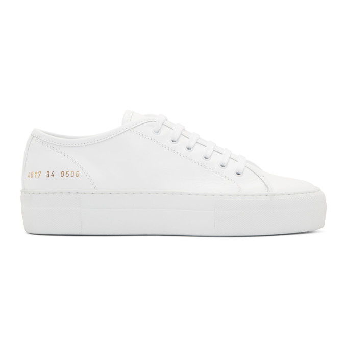 Woman by Common Projects White Tournament Low Super Sneakers