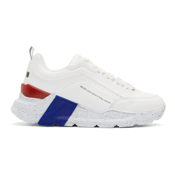 MSGM White Chunky Sole Sneakers